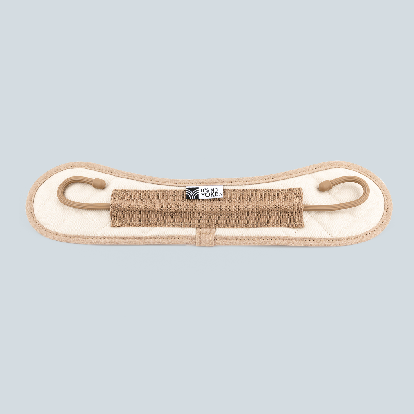 Hands-Free Bag Holder in Stone w/Khaki Trim