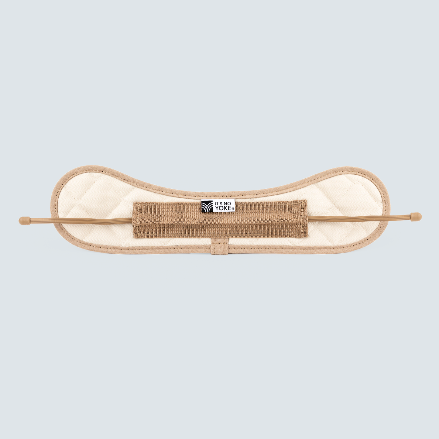 Hands-Free Bag Holder in Stone w/Khaki Trim