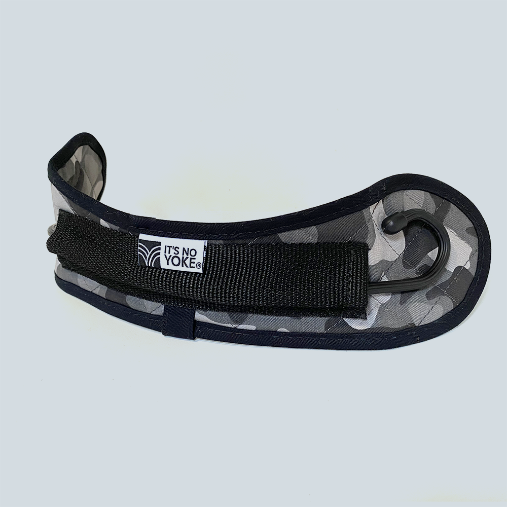 Hands-Free Bag Holder in Charcoal Camouflage w/Black Trim