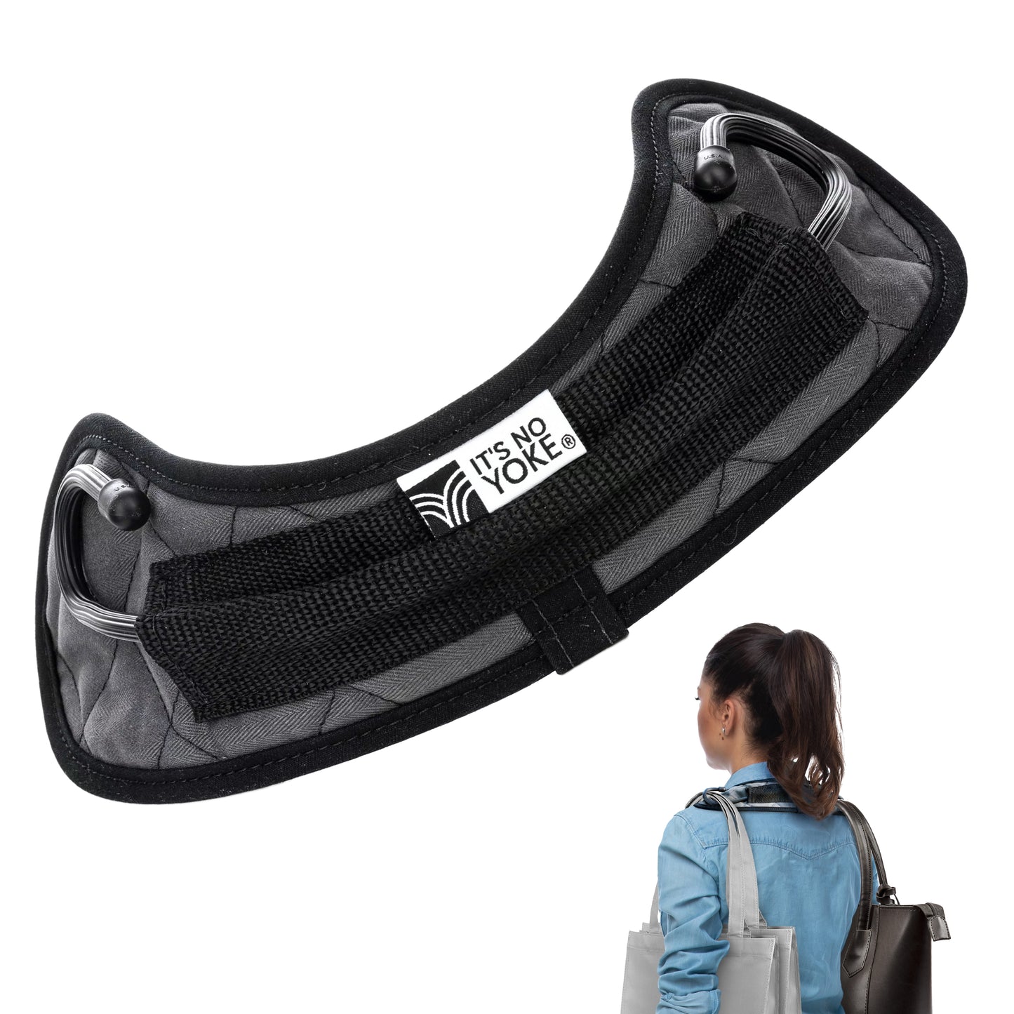 Hands-Free Bundle It's No Yoke®(Charcoal w/ Black Trim)